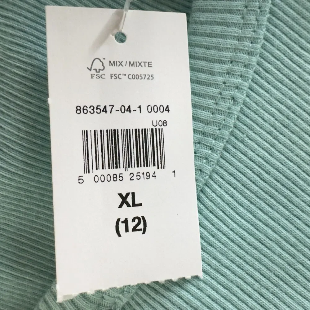New Gap Kids Ribbed High Neck Tank Top Girl's Size 12-13 XL